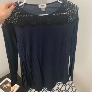 Blue old navy shirt
